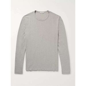Standard James Perse Combed Cotton Jersey Long Sleeve Gray Size 2 (Medium)